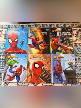 Marvel Spider-Man 6 Book Collection - Red, Blue, Black